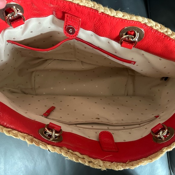 Kate Spade Point Breeze Coal Straw Tote Bag - Picture 6 of 6